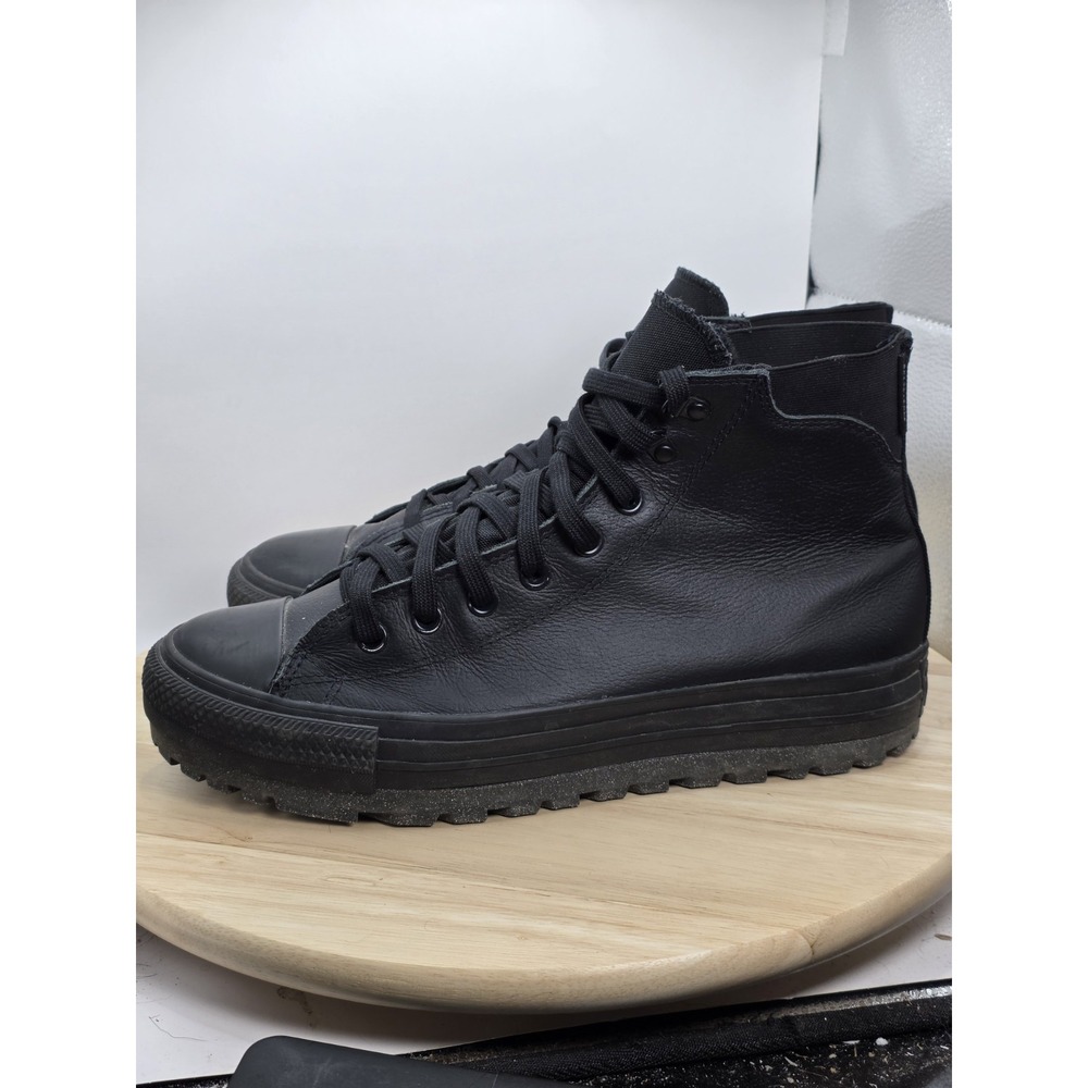 Mens Sz 10 - Converse Chuck Taylor All-Star City Trek Waterproof TRIPLE BLACK